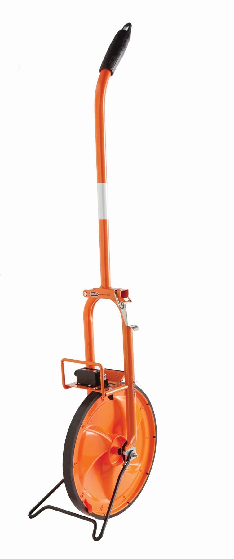 0.318m Diameter 1-Meter Circumference Steel Frame Plastic Measuring Wheel