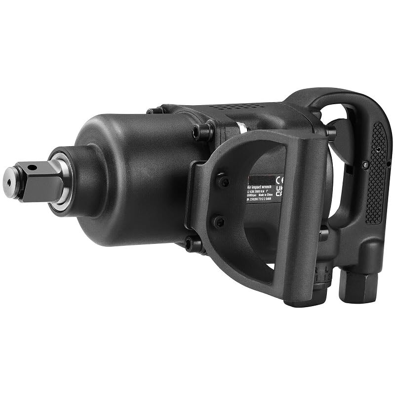 1 Inch Drive Impact Wrench 2730 ft-lbs Breakaway Torque 6000 RPM Twin Hammer