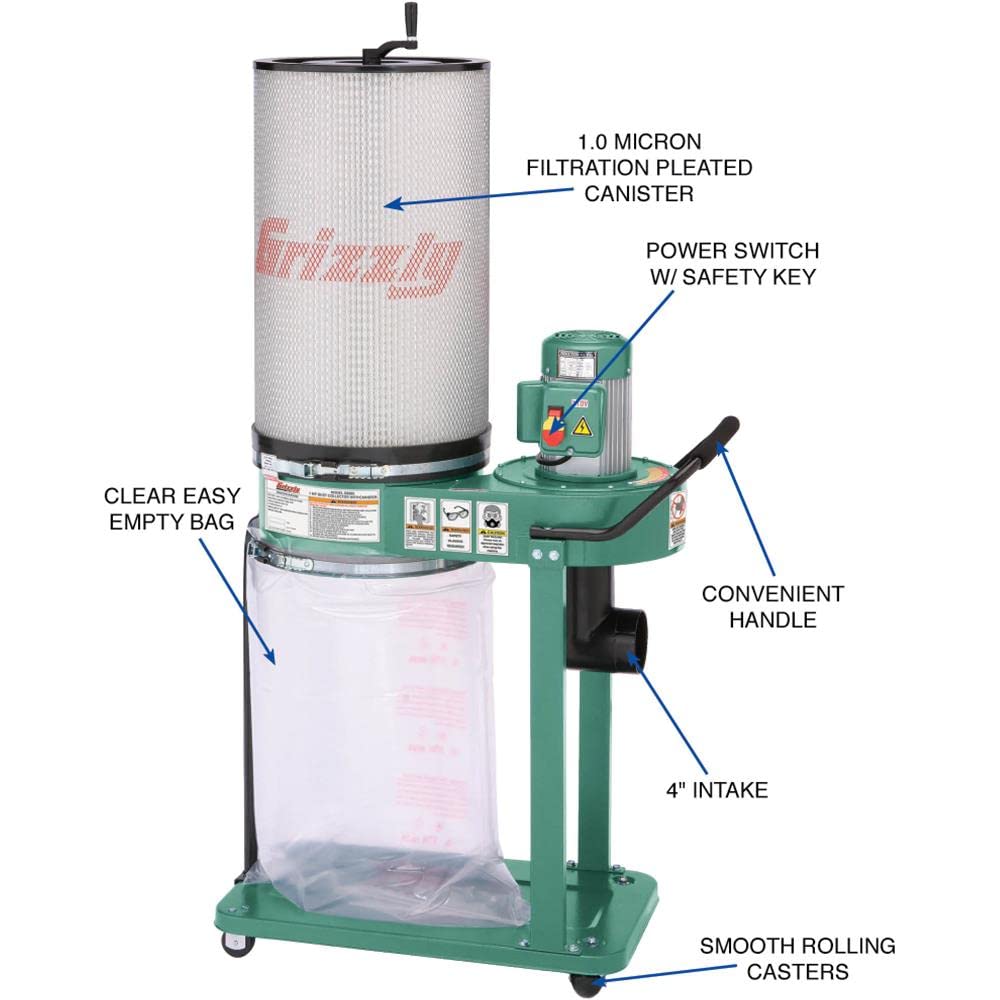 1 HP Canister Dust Collector