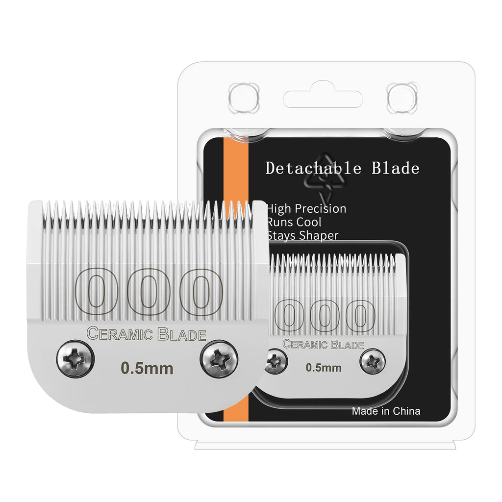 0.5mm Professional Detachable Replacement Ceramic Blades Compatible with Most Shavers