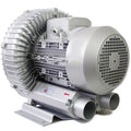 0.16-2.01HP Regenerative Blower, 110V 60Hz Single Phase, Large Airflow High-Pressure Vortex Ring Blower for Sewage Aeration Aquarium Fish Pond, Aluminum Alloy, Silver, 750W/1.01HP