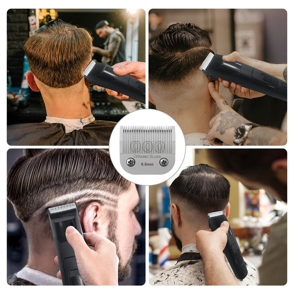 0.5mm Professional Detachable Replacement Ceramic Blades Compatible with Most Shavers