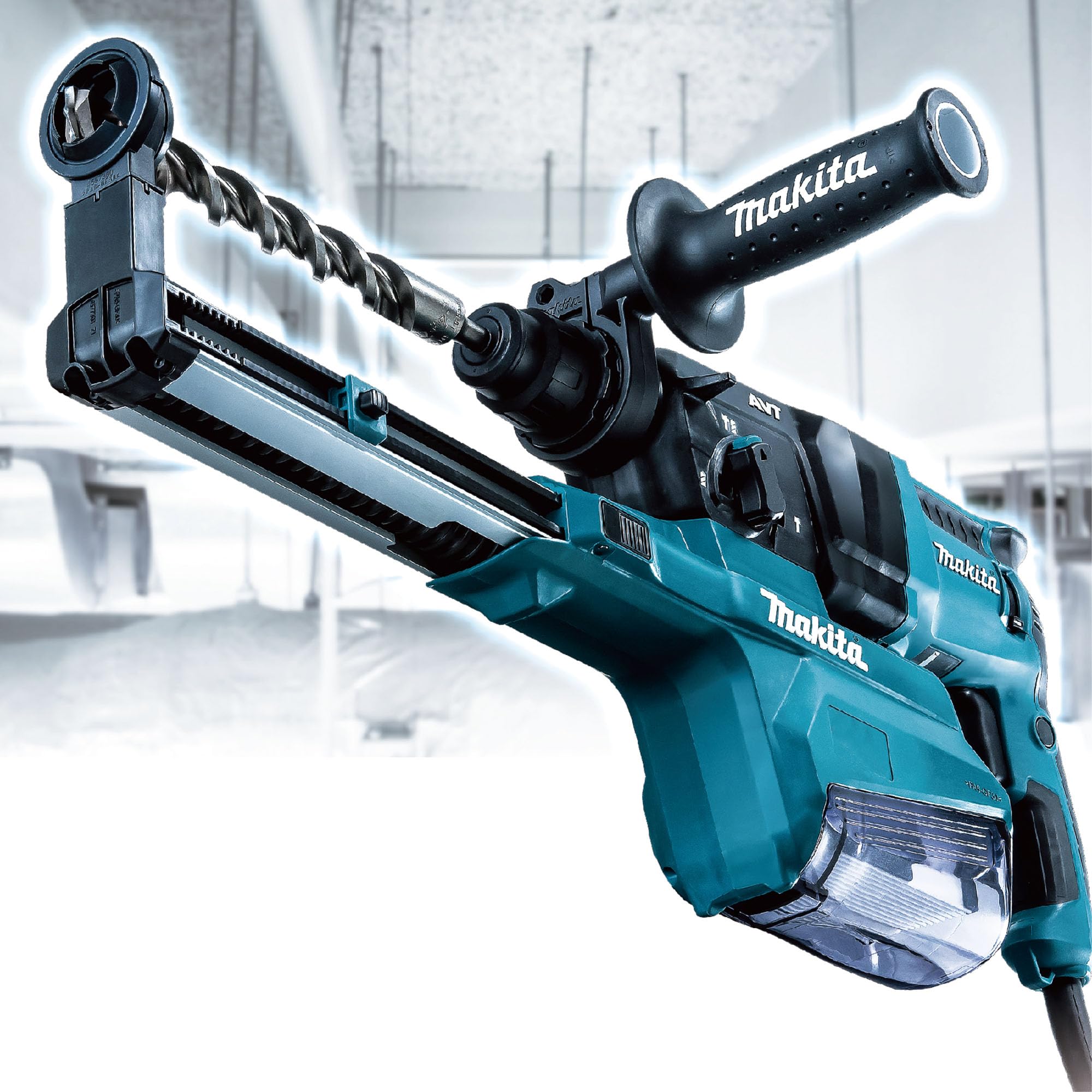 1 Inch AVT Rotary Hammer, Accepts SDS-Plus Bits, with HEPA Dust Extractor Pistol Grip