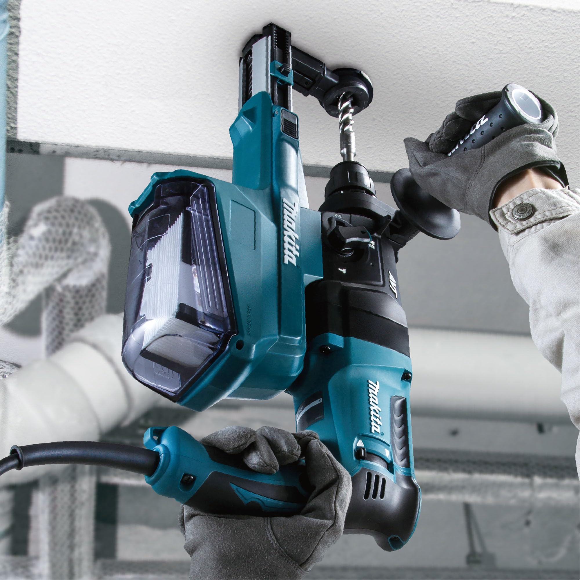 1 Inch AVT Rotary Hammer, Accepts SDS-Plus Bits, with HEPA Dust Extractor Pistol Grip
