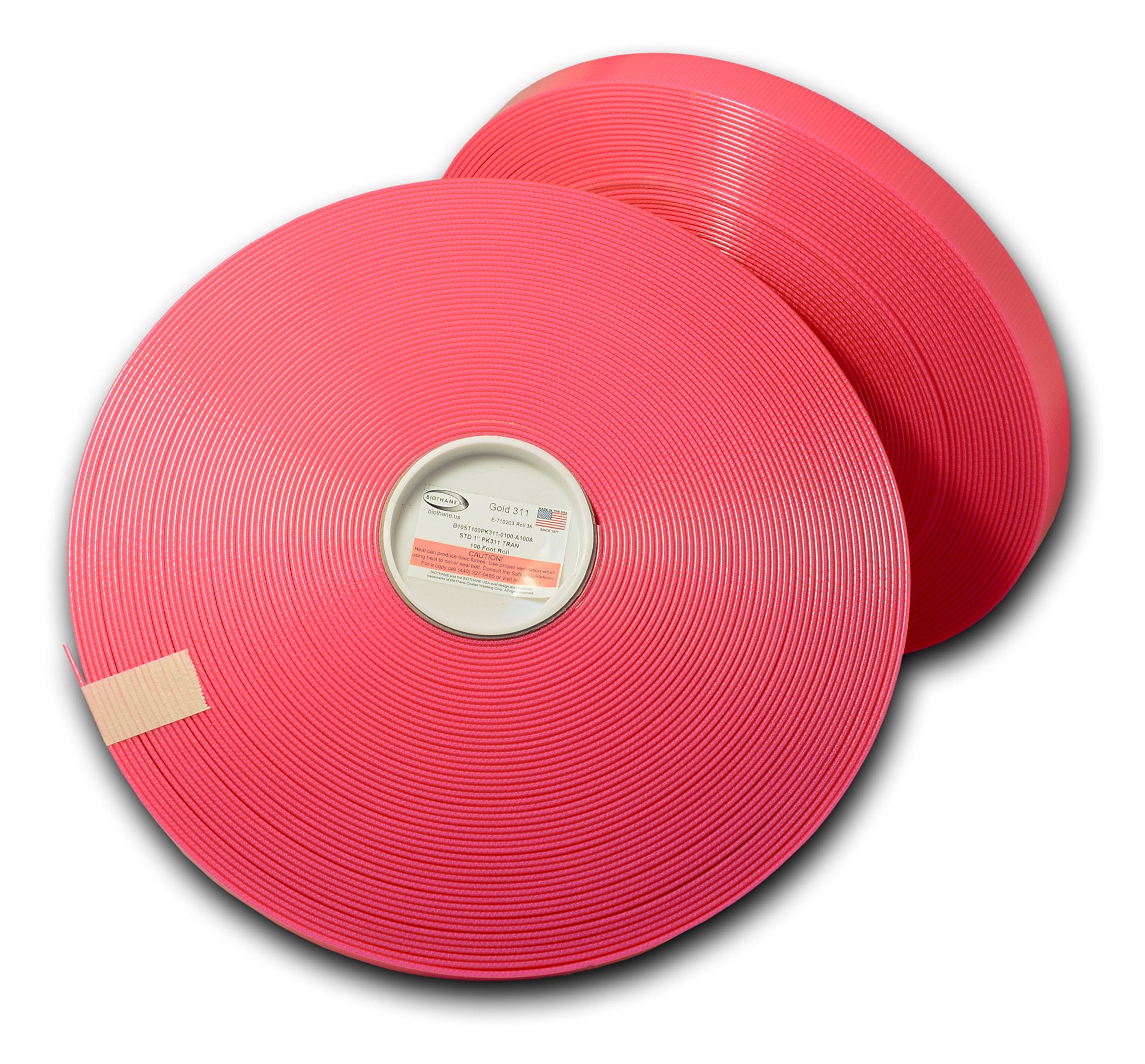 1 inch High Flex (0.08 inch Thick) Webbing (25 Feet, Pink)
