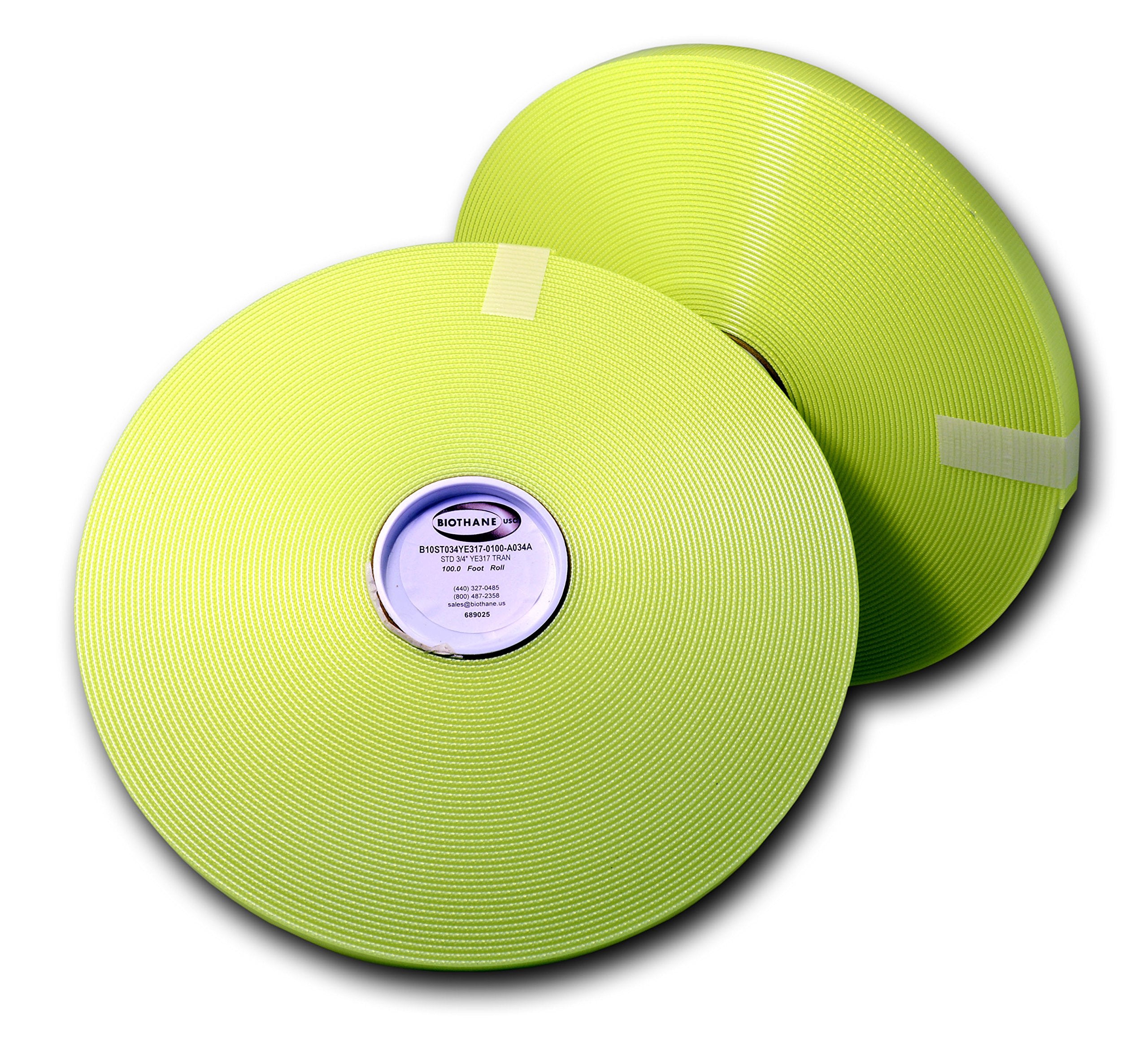 1 inch Gold High Flex Thick Webbing (100 Feet, Yellow)